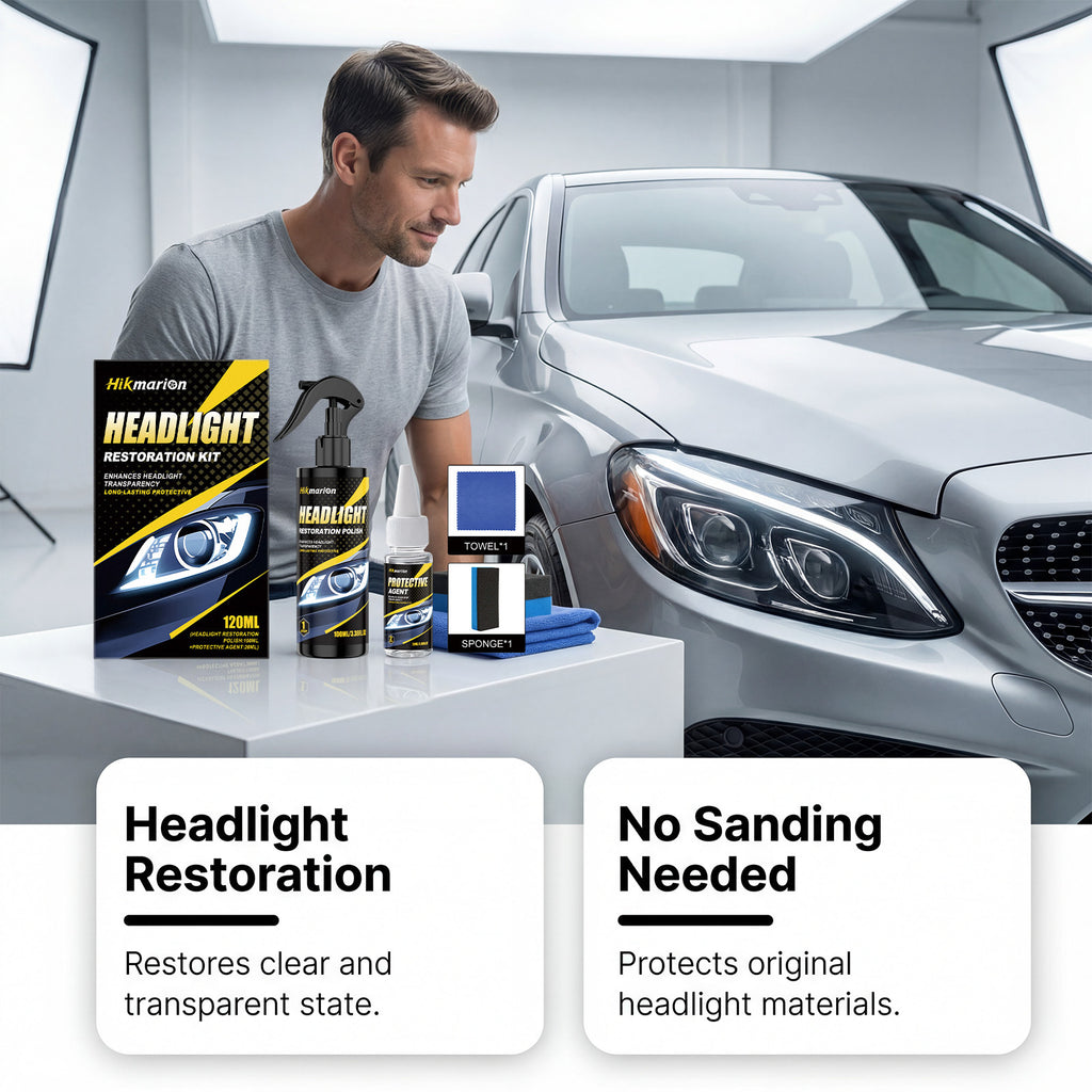 Headlight Cleaning and Restoration Kit