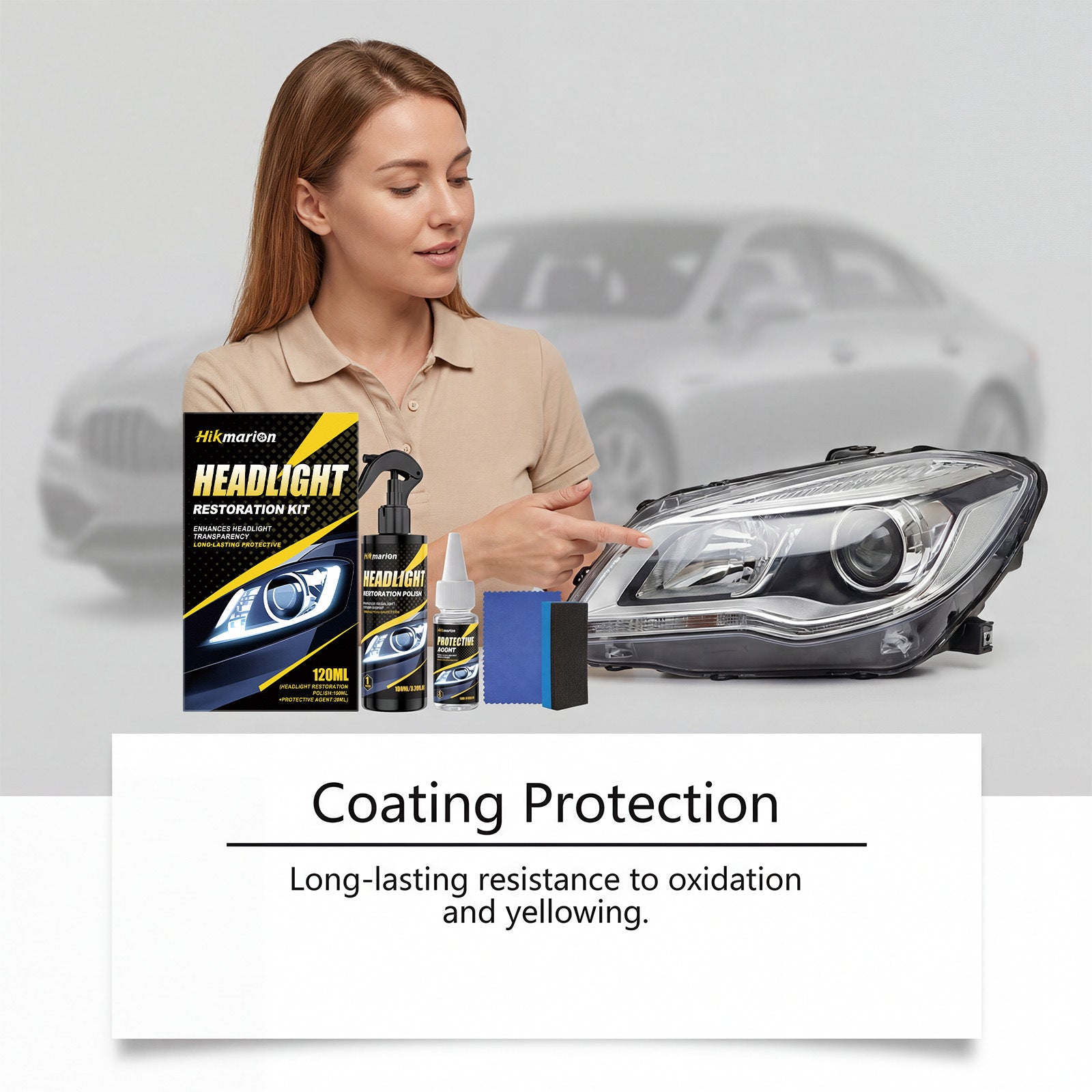 Headlight Cleaning and Restoration Kit